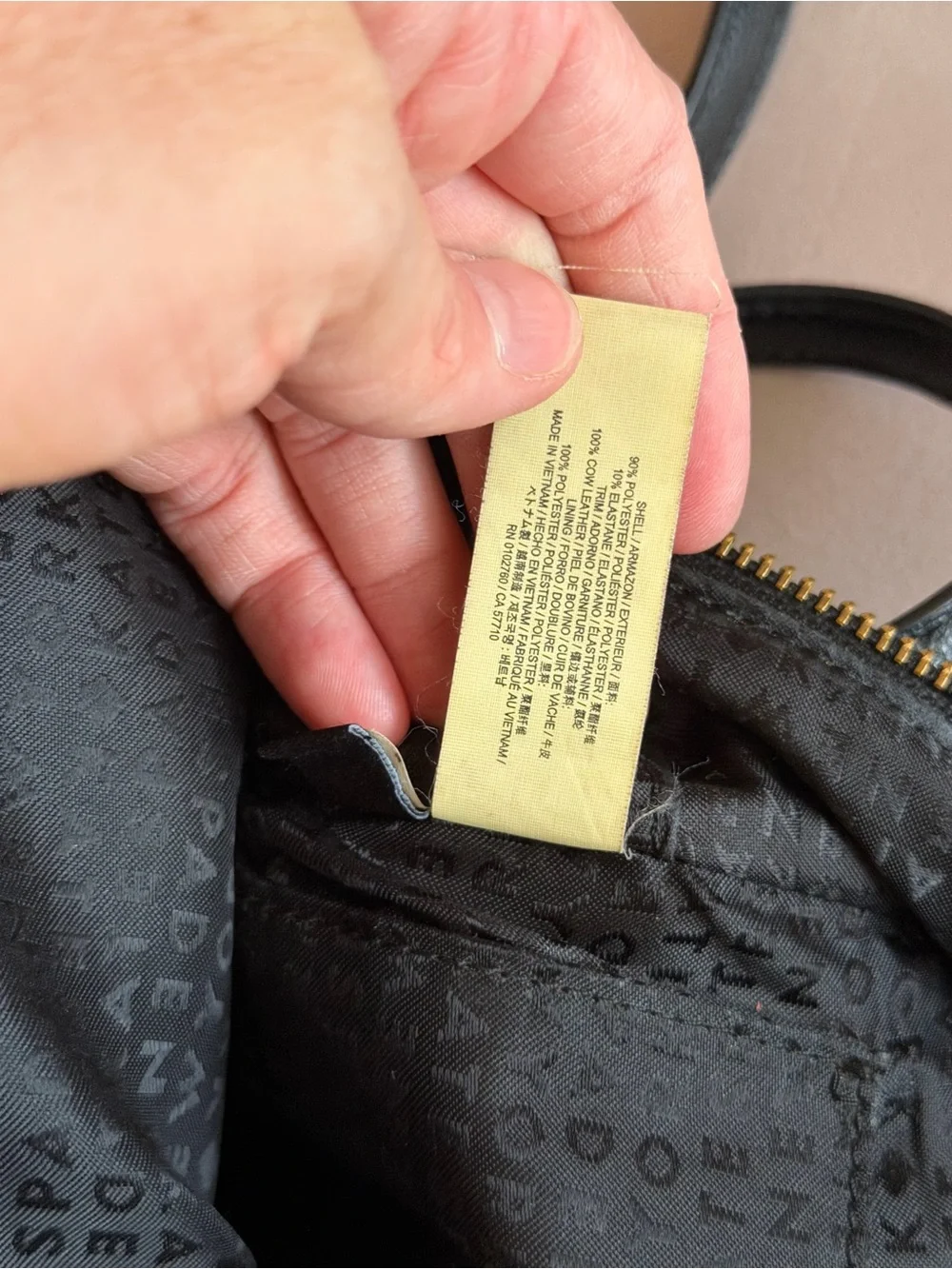 kate spade New York Black Velvet Small Backpack